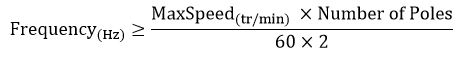 如何為高速主軸應(yīng)用選擇合適的電機(jī)/驅(qū)動(dòng)器 - 最小頻率公式 - 派克自動(dòng)化EME